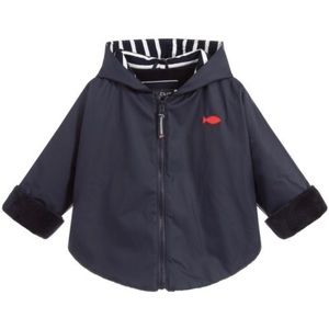 Weekend a la mer navy rain coat 4t
